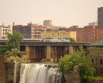 Amtrak over High Falls